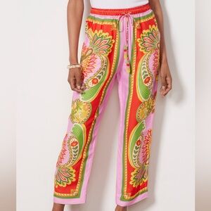 Farm Rio Beach Toucans Scarf Lenzing™ Ecovero™ Viscose Soft Loose Pants